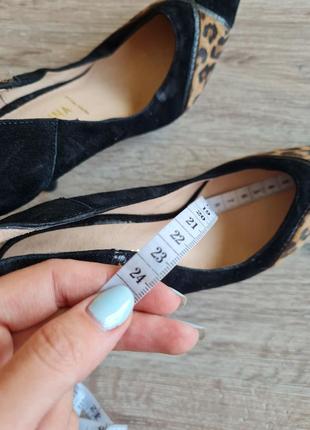 Замшевые туфли лодочки леопардовые san marina7 фото