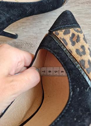 Замшевые туфли лодочки леопардовые san marina8 фото
