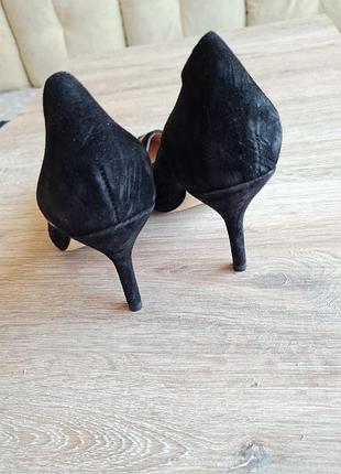 Замшевые туфли лодочки леопардовые san marina4 фото