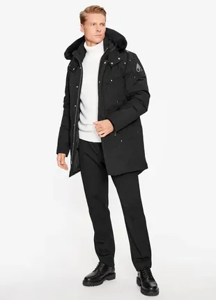 Moose knuckles куртка парка original stirling m32mp261s черный regular fit5 фото
