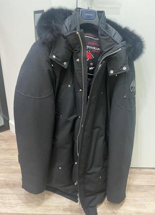 Moose knuckles куртка парка original stirling m32mp261s черный regular fit9 фото