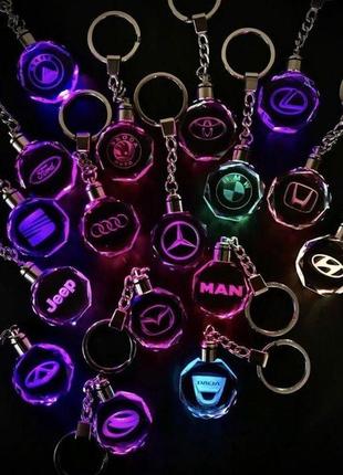 Брелок для авто ключей со светящимся кристаллом для вашего автомобиля только geely!!