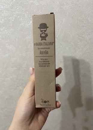 Спрей-автозасмага для тіла barba italiana self-tanning spray aurelio, 75мл1 фото