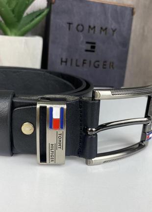 Мужской поясной ремень широкий tommy hilfiger, пояс кожаный томми хилфигер качественная топ продаж r_599