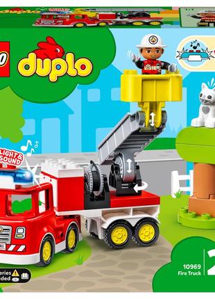 Конструктор lego duplo реск'ю пожежна машина 21 деталь (10969)