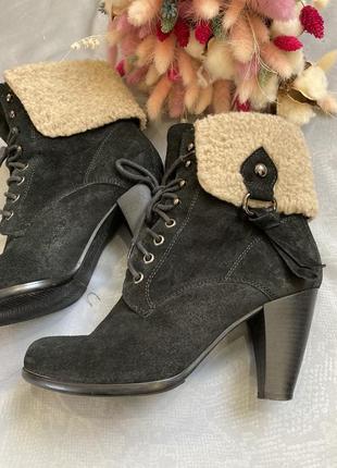 Замшевые ботиночки кожаные jane shilton в стиле zara clarks4 фото