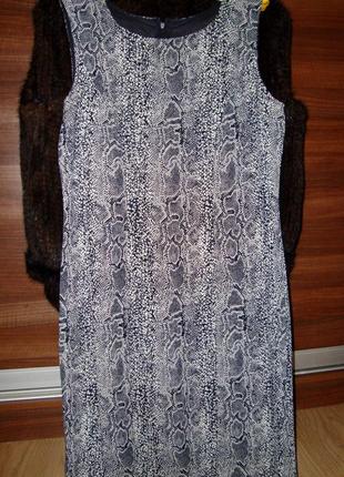 Сукня платье принт sergio cassani змеиный принт/принт рептилия6 фото
