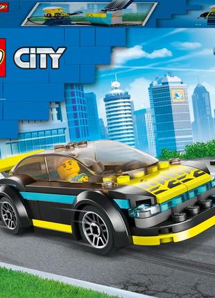 Конструктор lego city електричний спортивний автомобіль 95 деталей (60383)