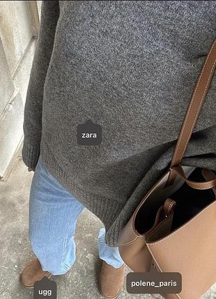 Серый свитер zara new