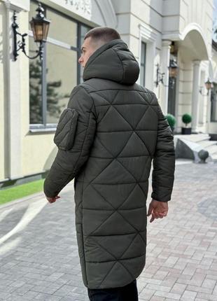 Якісна тепла довга зимова куртка водовідштовхувальна пуховик топовий до -252 фото