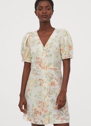 Плаття сукня сарафан льон лляне zara h&m