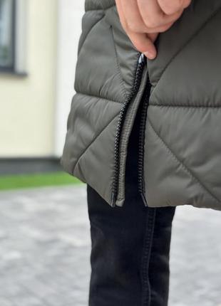 Качественная теплая длинная зимняя куртка водоотталкивающая пуховик топовый до -254 фото