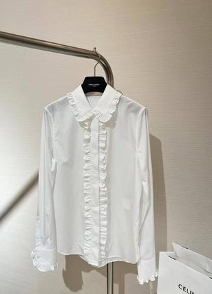 Біла блузка лоран ysl
