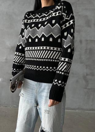 Зимний теплый свитер оверсайз,идеальный для себя или на подарок6 фото