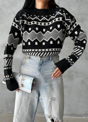 Зимний теплый свитер оверсайз,идеальный для себя или на подарок5 фото