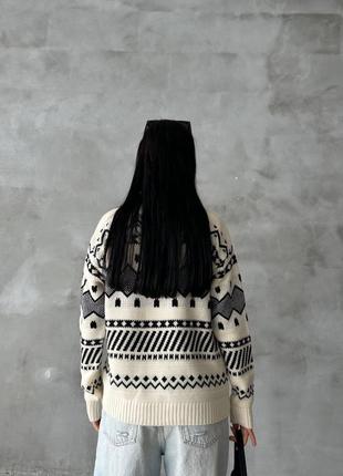Зимний теплый свитер оверсайз,идеальный для себя или на подарок8 фото