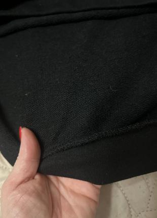 Кофта женская свитшот классная стильная с переплетом на плечах черная базовая модель турция 🇹🇷6 фото