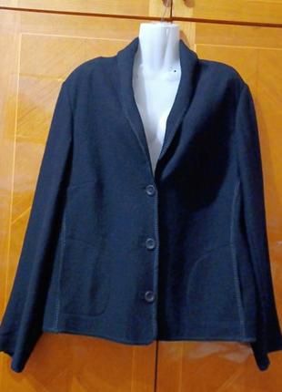 Брендовый 100% шерсть супер теплый черный пиджак жакет кардиган mayerline9 фото