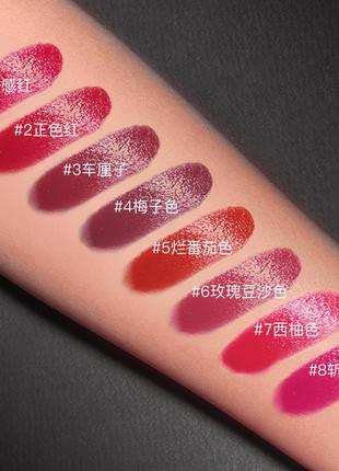 Бархатная матовая помада для губ images charm silky lipstick тон 2 blood red - красно - морковный 3.8г9 фото