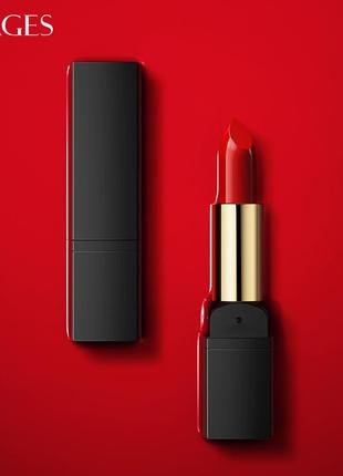 Бархатная матовая помада для губ images charm silky lipstick тон 2 blood red - красно - морковный 3.8г5 фото