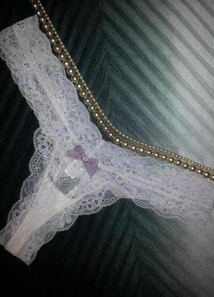 Кремовые кружевные  трусики от eberjey. доминикана