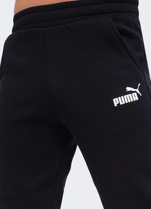Штани puma essentials cat logo joggers in black 586714513 фото