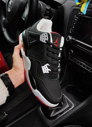 Шикарні зимові кросівки "nike air jordan 4 retro fleece winter"1 фото