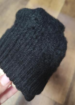 Перчатки сенсорные черные теплые зимние