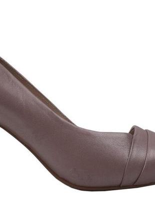 Туфли на каблуке женские molka натуральная кожа, цвет перламутр, 362 фото