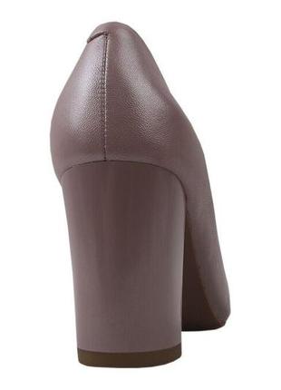 Туфли на каблуке женские molka натуральная кожа, цвет перламутр, 363 фото