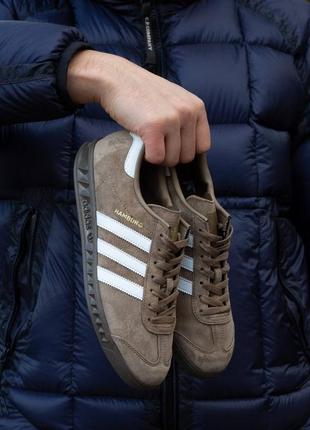 Шикарные стильные кроссовки "adidas hamburg"4 фото