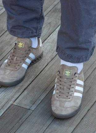 Шикарные стильные кроссовки "adidas hamburg"10 фото