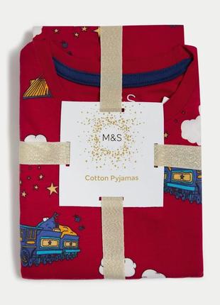 M&s collection  pure cotton transport pyjamas пижама из хлопка, размер 7-8 лет5 фото