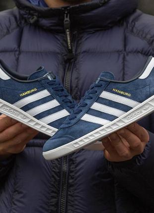 Шикарные стильные кроссовки "adidas hamburg"3 фото