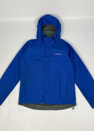 Куртка вітровка berghaus aq2 gore tex waterproof оригінал синя розмір s чоловіча легенька tnf acg