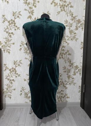 Вечернее платье велюровое2 фото