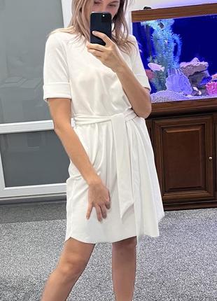 Платье туника zara сарафан белое