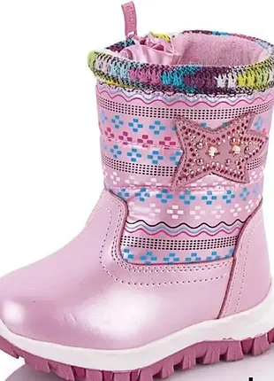 Зимові чобітки для дівчинки розмір 28-24
