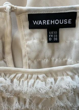 Молочна ошатна сукня/s/  brend warehouse4 фото