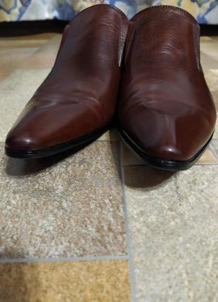 Классические мужские кожаные туфли лоферы - tezoro man - 43 италия!3 фото