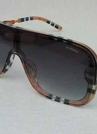 Окуляри брендові маска жіночі сонцезахисні у коричневій тигровій оправкг