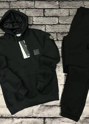 Чоловічий зимовий сет stone island
