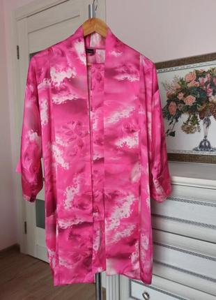 100% шелк роскошный шелковый халат кимоно италия3 фото