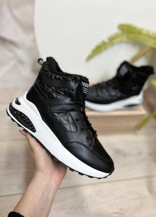 Черевики жіночі зимові чорні