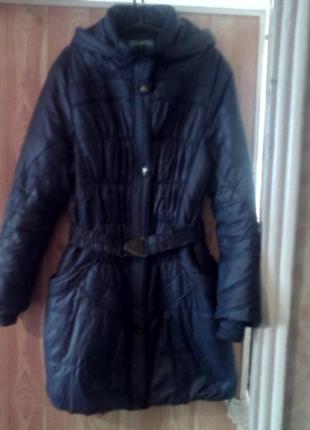Пальто женское пуховик зимнее на синтепоне1 фото