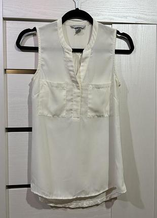 Блуза без рукавов h&amp;m, белая