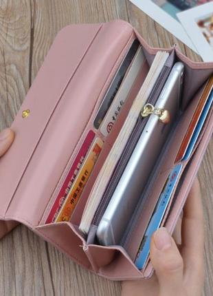 Стильный женский кошелек портмоне классический яркий r 379