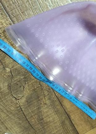 Шапка для мелирования прочная многоразовая силиконовая для окрашивания и мелорирования волос + крючок фиолетовая9 фото