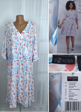 Нежное, воздушное платье, 50?-52-54?, натуральная вискоза, up2fashion