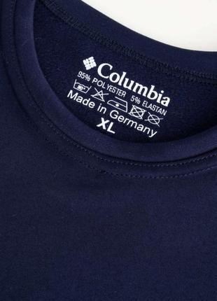 Термокомплект білизни кофта + штани  columbia в темно синьому кольорі чоловіча3 фото